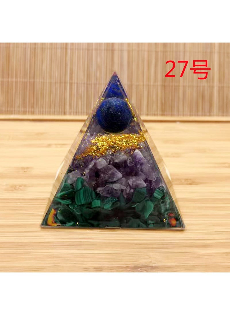 Cross-border ornaments foreign trade explosions a variety of crystal gravel energy stone pyramid ornaments creative crafts manufacturers 27.