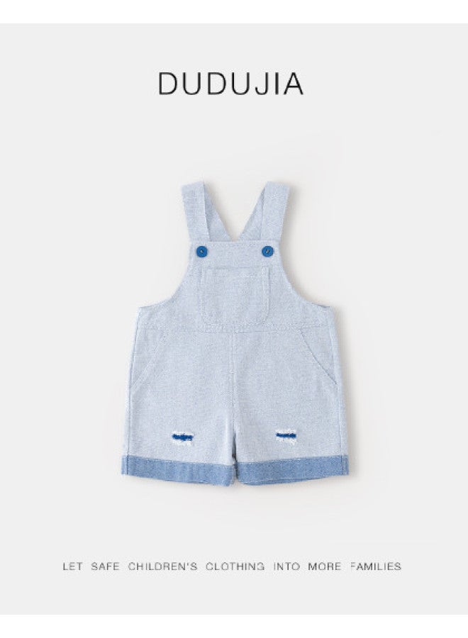 Doodle Home kids Overalls Summer Boys' Pants Girls' Casual Trousers Baby Shorts - Image 1
