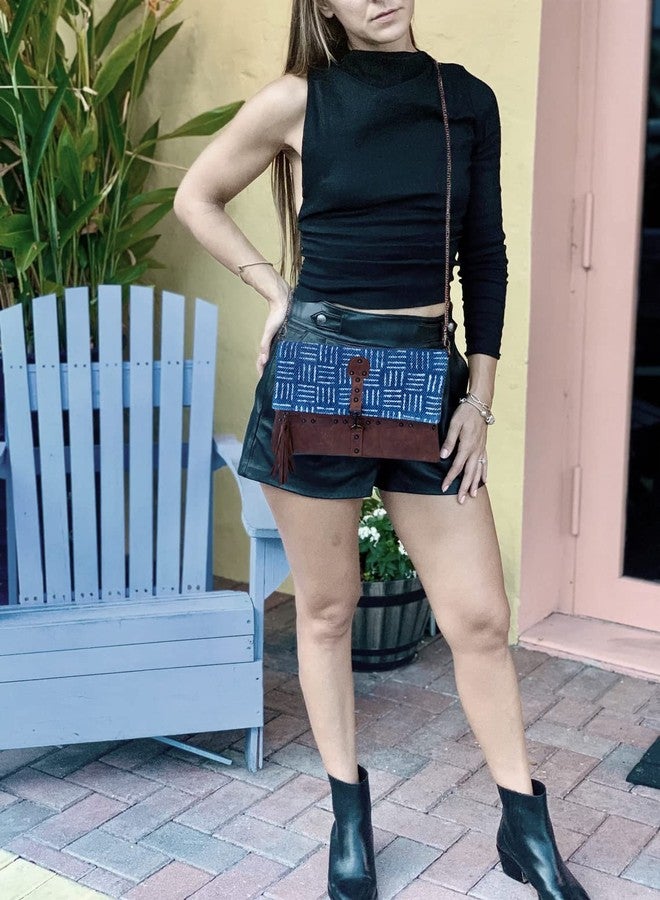 RUSTIC TOWN Cross Body Bag Women's Wristlet Wallet with Chain Strap - Stylish and Versatile Fashion Accessory for Modern Women Boho Crossbody Bag - Image 5
