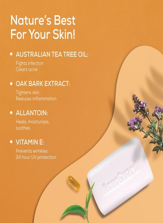 Pil Acneguard Soap | Clears Acne, Pimples, Clogged Pores | For Face And Body | Perfect Blend Of Natural Ingredients | Deeply Cleanses | Gentle | Refreshing (75gm Each, Pack of 3) - Image 3