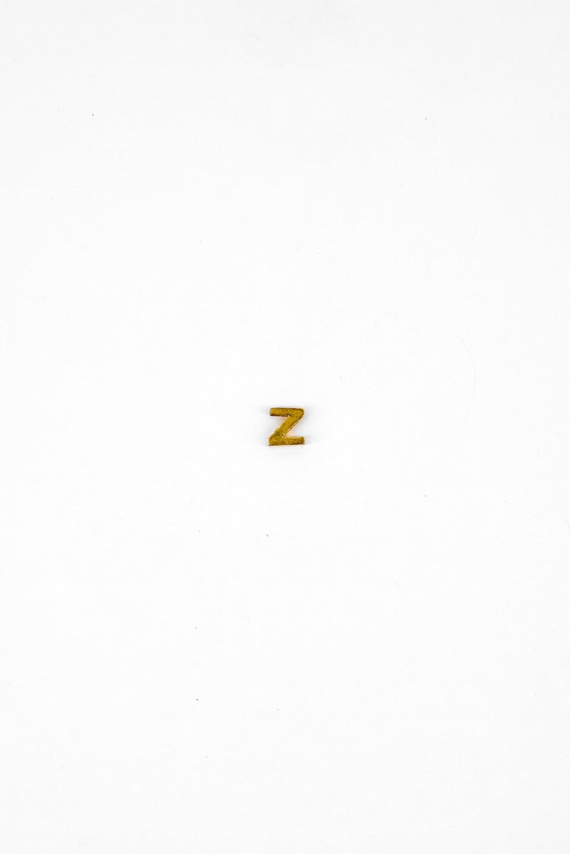 ALEX AND ANI Women Initial Z 14Kt Gold Plated Charm , Gold  - Image 1