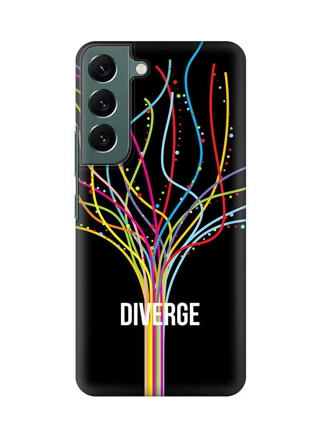 Stylizedd Case for Samsung Galaxy S22 5G Slim Snap Classic Series Shield Matte Finish Print - Diverge (Black) - Image 1