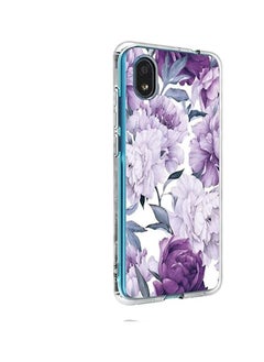 Alcatel Apprise Case Ultra Slim Shock Absorption Flexible Soft Clear TPU Case with Floral Designs