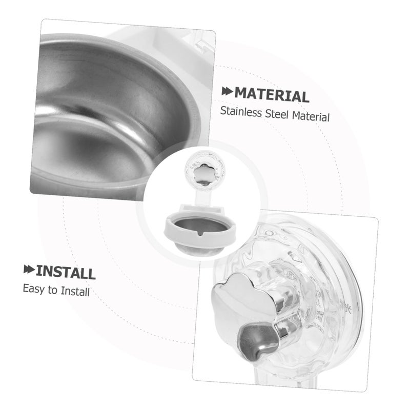 Stainless Steel Wall Mounted Ashtray Windproof Modern Decorative for Bathroom Home Office Hotel - Image 4