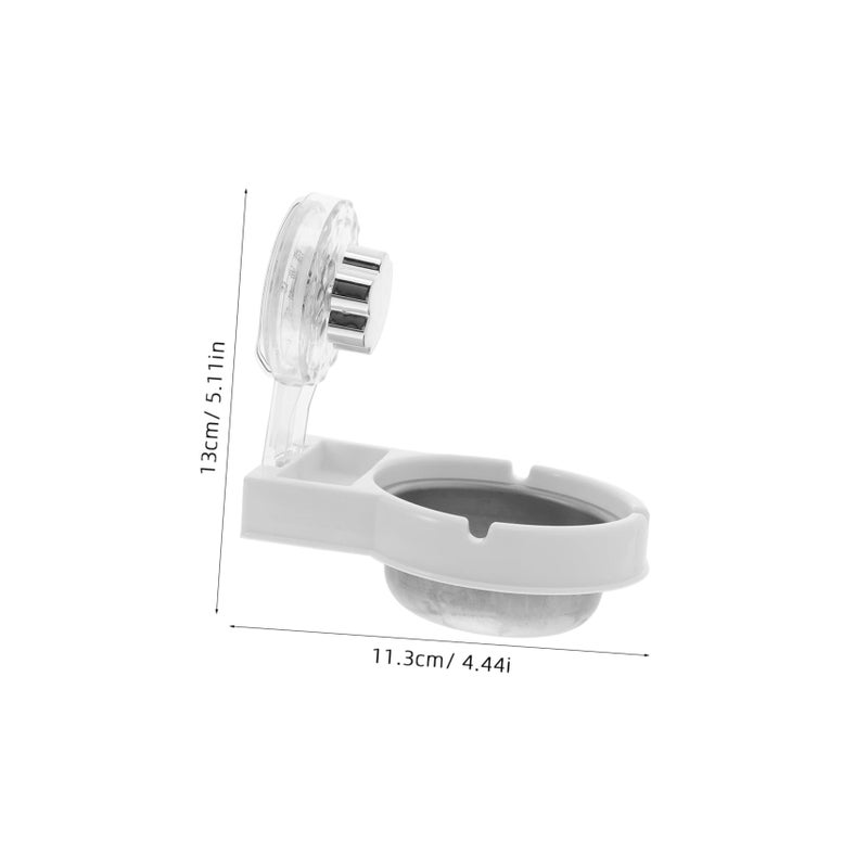 Stainless Steel Wall Mounted Ashtray Windproof Modern Decorative for Bathroom Home Office Hotel - Image 3