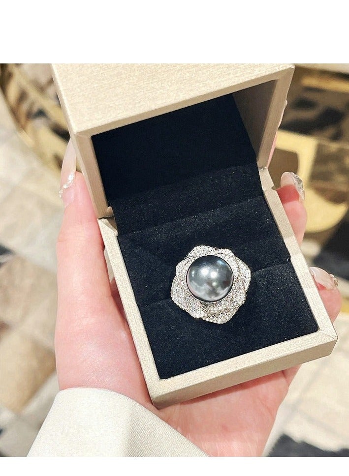 Rose Blossoms Pearl Ring - Image 3