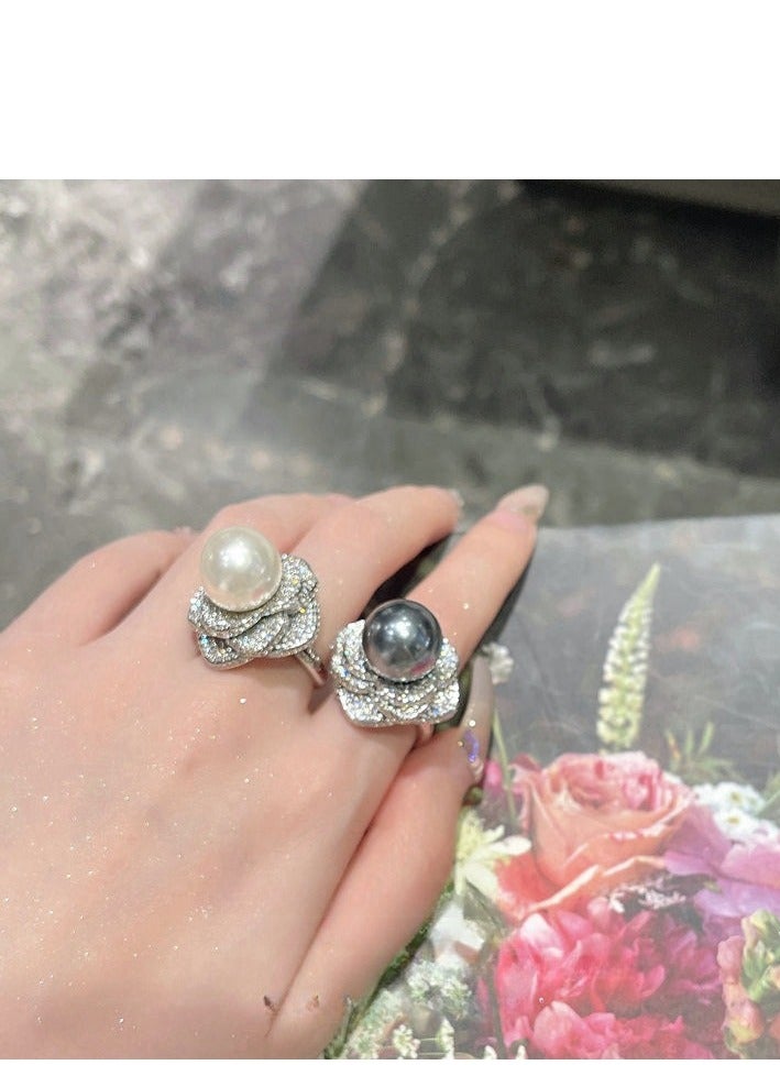 Rose Blossoms Pearl Ring - Image 4