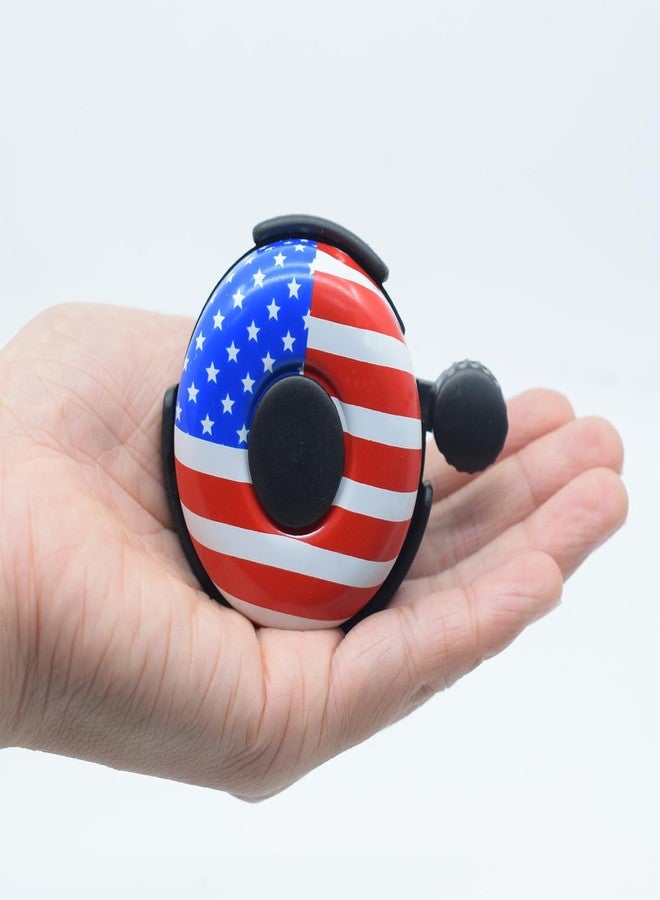 catin Patriotic Bike Bell and Bike Streamers Set, Red White Blue Bike Tassels American Flag Bike Bell for 4th of July Bike Decorations - Image 3