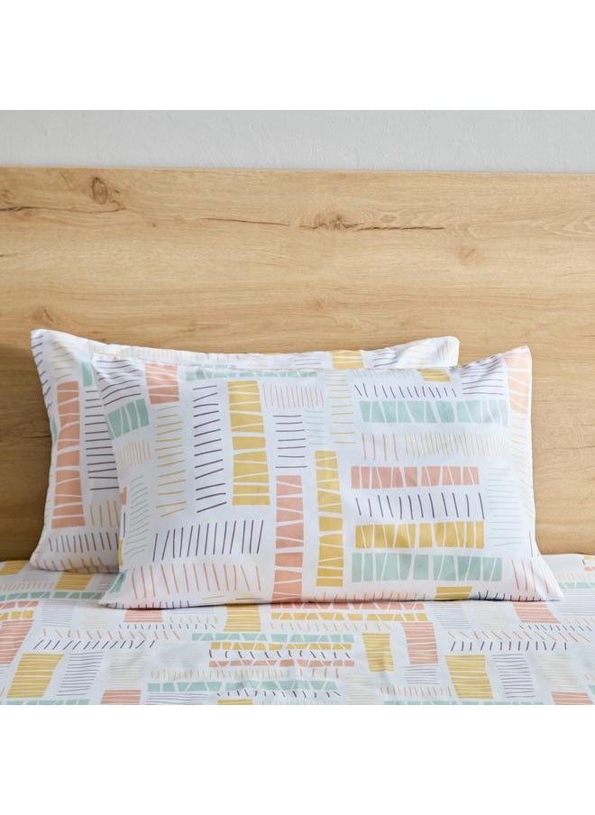 Home Box Nora Savana 2-Piece Reversible Microfibre Pillow Cover Set - 50x75 cm  - Image 2