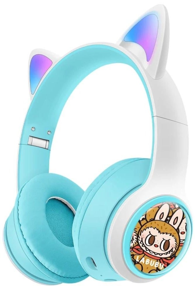 LABUBU سماعة رأس لاسلكية مع شخصية كرتونية من لابوبو - Image 1