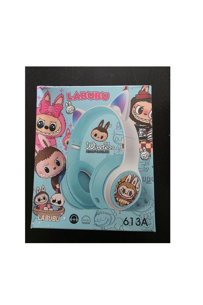 LABUBU سماعة رأس لاسلكية مع شخصية كرتونية من لابوبو - Image 4