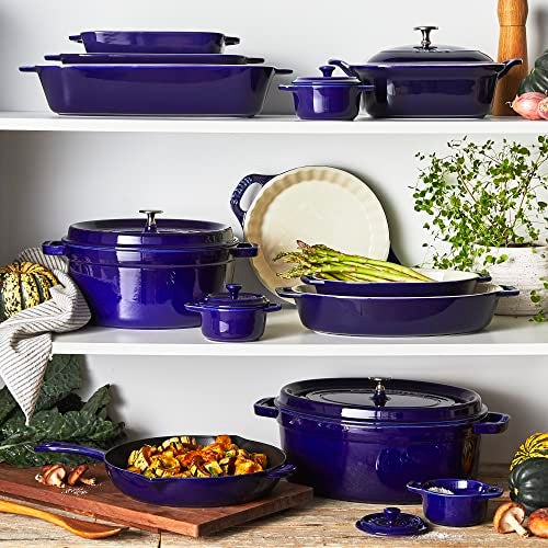 STAUB Ceramic Bakeware-Pie-Pans Dish, 9-inch, Dark Blue - Image 4