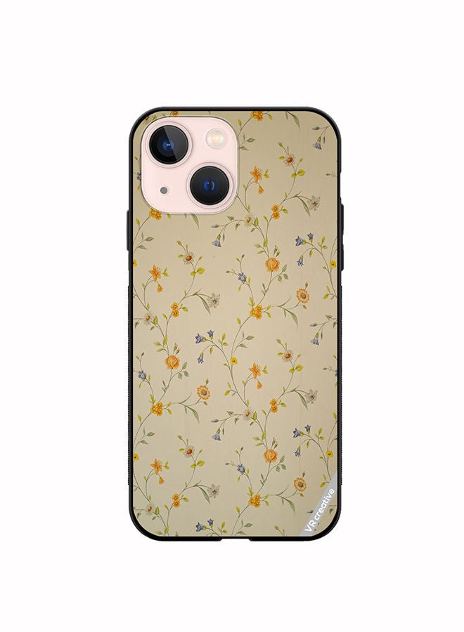 VR CREATIVE Protective Case Cover For Apple iPhone 14 Plus Pale Yellow Design Multicolour - Image 1