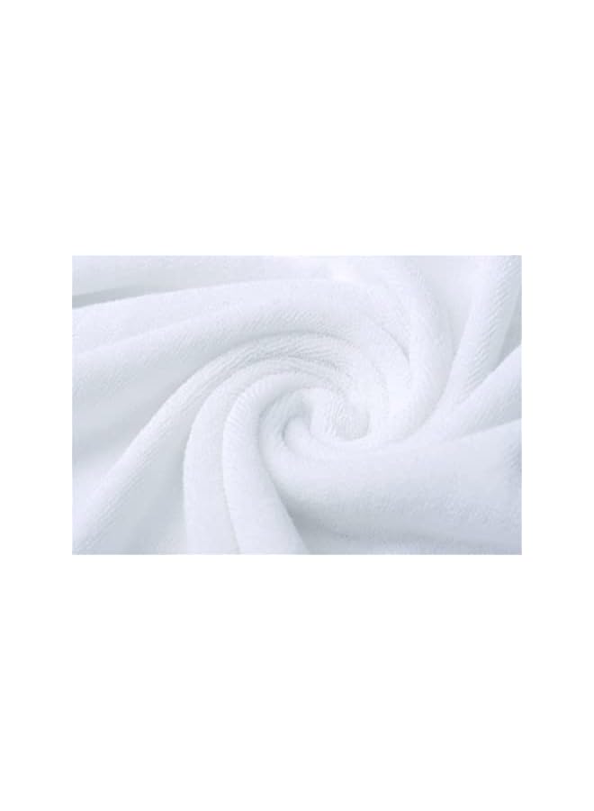 The Bros Luxury White Bath Towels Large - Circlet Egyptian Cotton | Highly Absorbent Hotel spa Collection Bathroom Towel | 70*140cm | (White, Pack of 1 Towel)) - Image 4