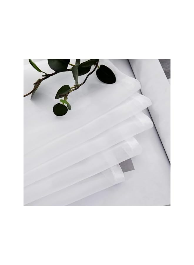 erorex 2 Panels Short Sheer Curtains 30 Inch Length for Kitchen Bathroom Cafe Half Window Treatment, Rod Pocket Tier Curtains, 24x30 Inches Long  - Image 5
