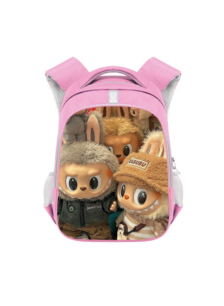 لابوبو حقيبة ظهر لابوبو للطلاب، بسعة كبيرة، عالية الجودة، مصنوعة من البوليستر المقاوم للتآكل، مقاس 36*26*13 سم. - Image 1