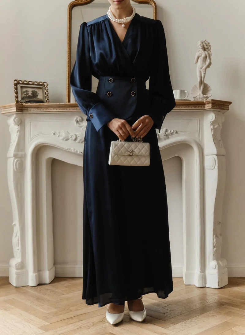 Lichi Flowing maxi skirt