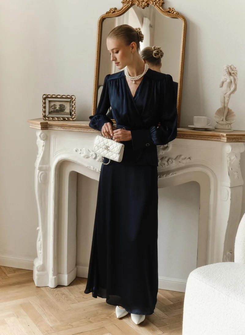 Lichi Flowing maxi skirt