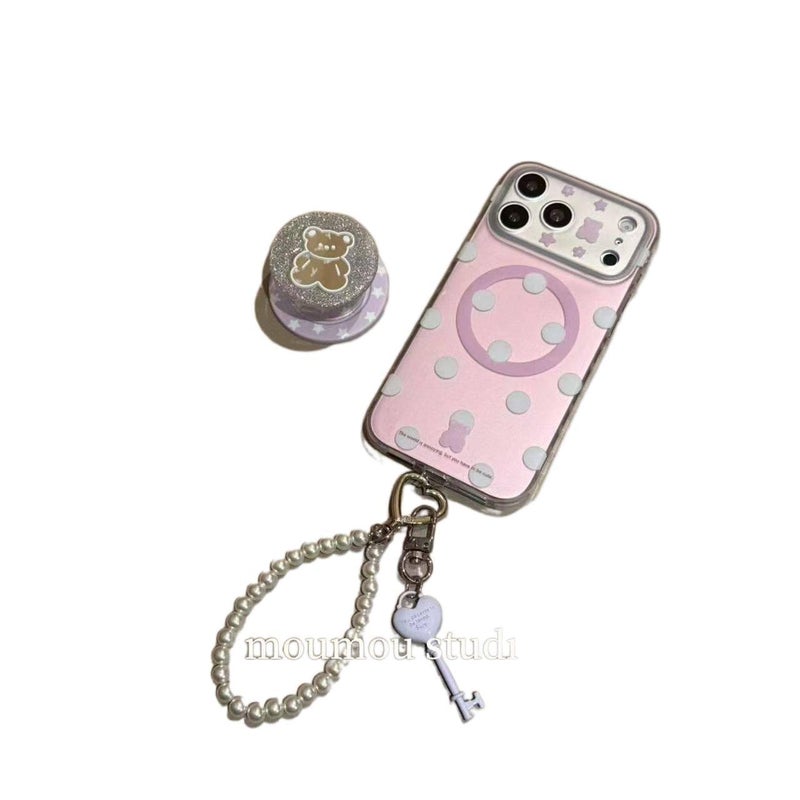 غطاء MagSafe | مقاوم للصدمات لـ iPhone 15 / 15 Plus / 15 Pro / 15 Pro Max | Mirror Silver | حماية من السقوط | مغناطيسي قوي - Image 4