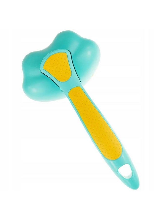 إيميلي بيتس فرشاة إزالة الشعر الزائد للكلاب/القطط - مشط لإزالة شعر الحيوانات الأليفة للكلاب والقطط مصنوع من الفولاذ المقاوم للصدأ | فرشاة للكلاب بتصميم قطة وفرشاة للقطط لجميع الكلاب/القطط لتدليك الحيوانات الأليفة - Image 5