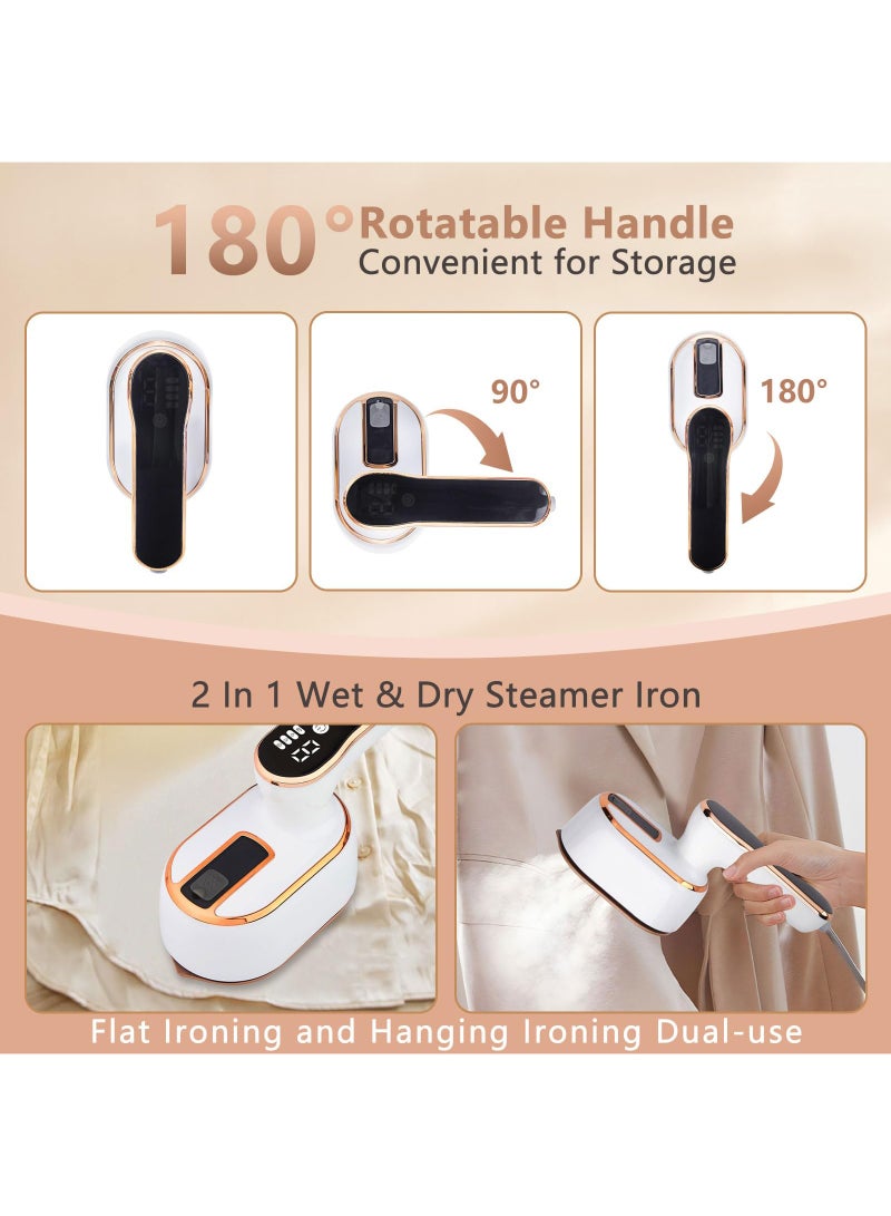 High-Power Handheld Garment Steamer Clothes Steamer, Portable Steamer 5s Fast Heat-up Ironing Wrinkle Remover -1000W 100ML,Wet and dry use  - Image 4