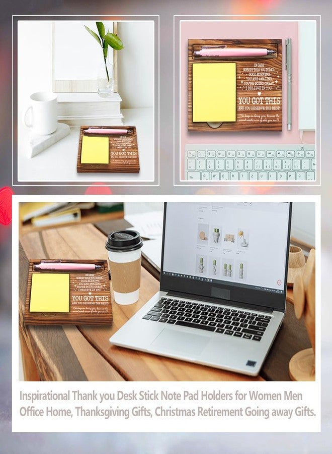 FOKCBOCM I Believe in You You Got This Inspirational Table Decor, Job Promotion Gifts for Women Men, Motivational Gifts for Coworker Employee Friends Daughter Sister Self-Stick Note Pad Holders-DW35 - Image 4