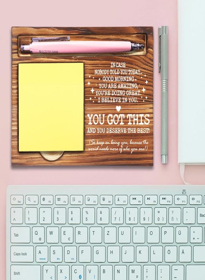 FOKCBOCM I Believe in You You Got This Inspirational Table Decor, Job Promotion Gifts for Women Men, Motivational Gifts for Coworker Employee Friends Daughter Sister Self-Stick Note Pad Holders-DW35 - Image 3