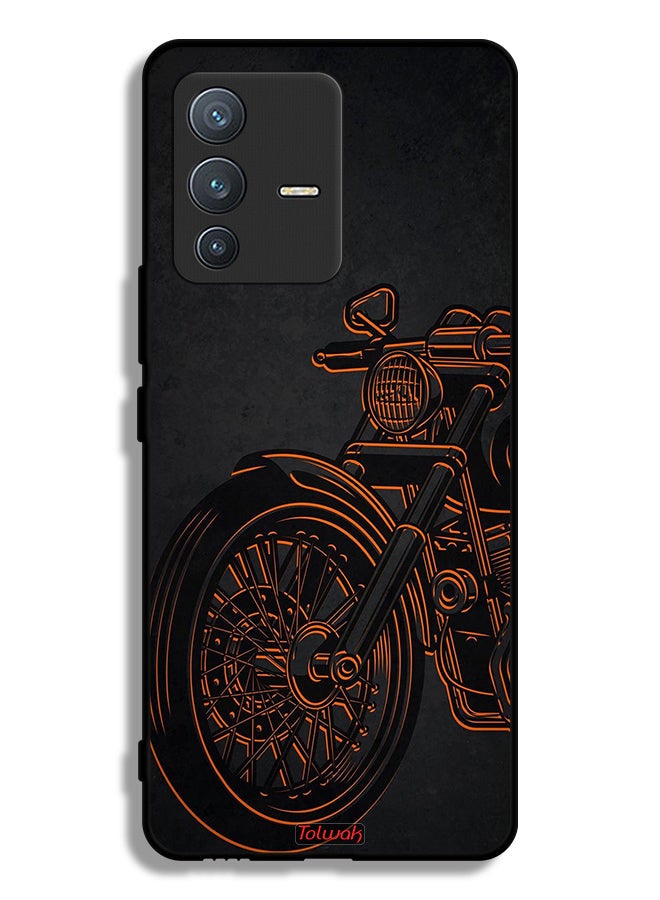 Tolwak Vivo S12 Pro 5G Protective Case Cover Vintage Bike - Image 1