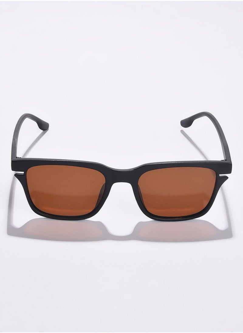 Haute Sauce Brown Lens Black Butterfly Sunglasses  - Image 1