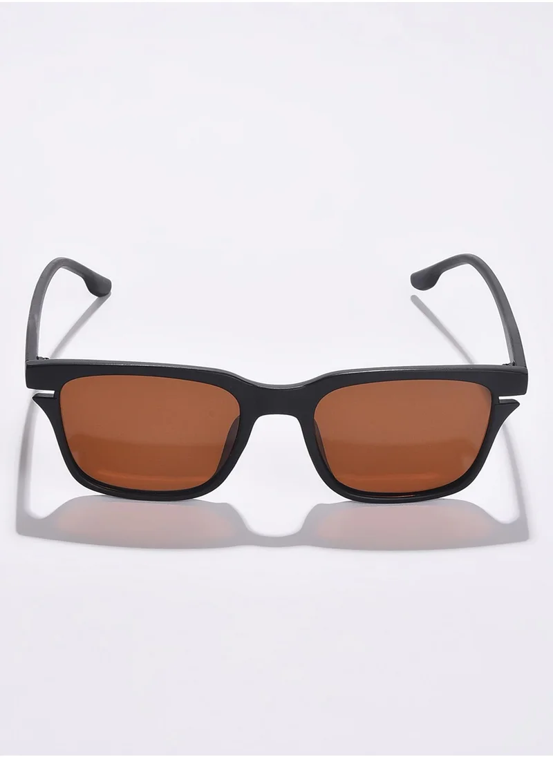 Haute Sauce Brown Lens Black Butterfly Sunglasses