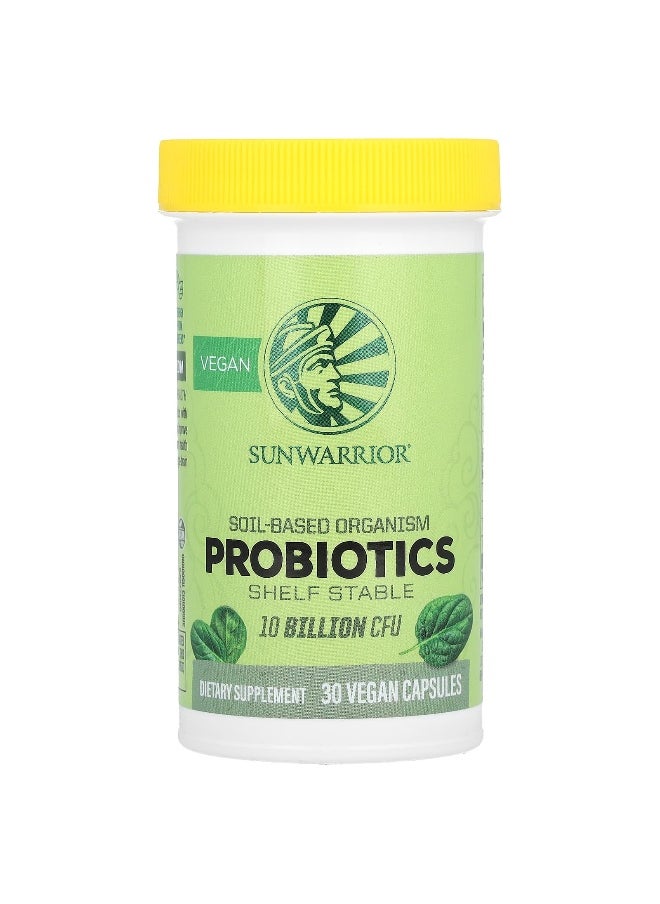 Sunwarrior Sunwarrior, Probiotics, 10 Billion CFU, 30 Vegan Capsules  - Image 1