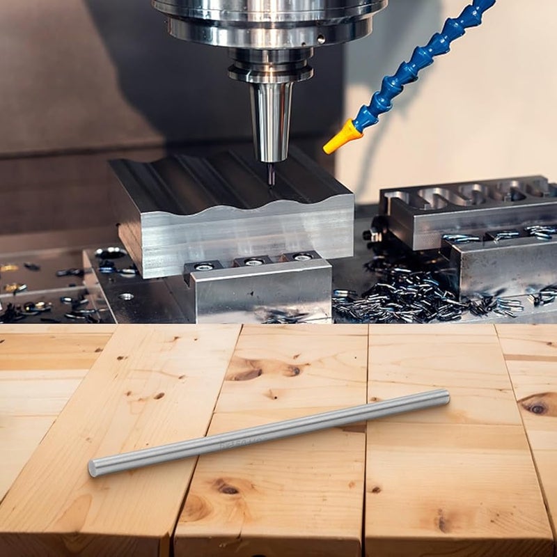 HSS Round Bar 6mm Diameter 150mm Length Hardened High Speed Steel Tool for Cutting Milling Drilling - Image 3