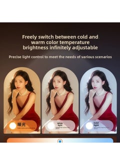 General Live Fill Light Anchor Dedicated Portable Desktop Double Row Lights Live Room Beauty Soft Light LED Face Lighting Light-Specifications:The Following Is A Fill Light With A Light Stick  - Image 4
