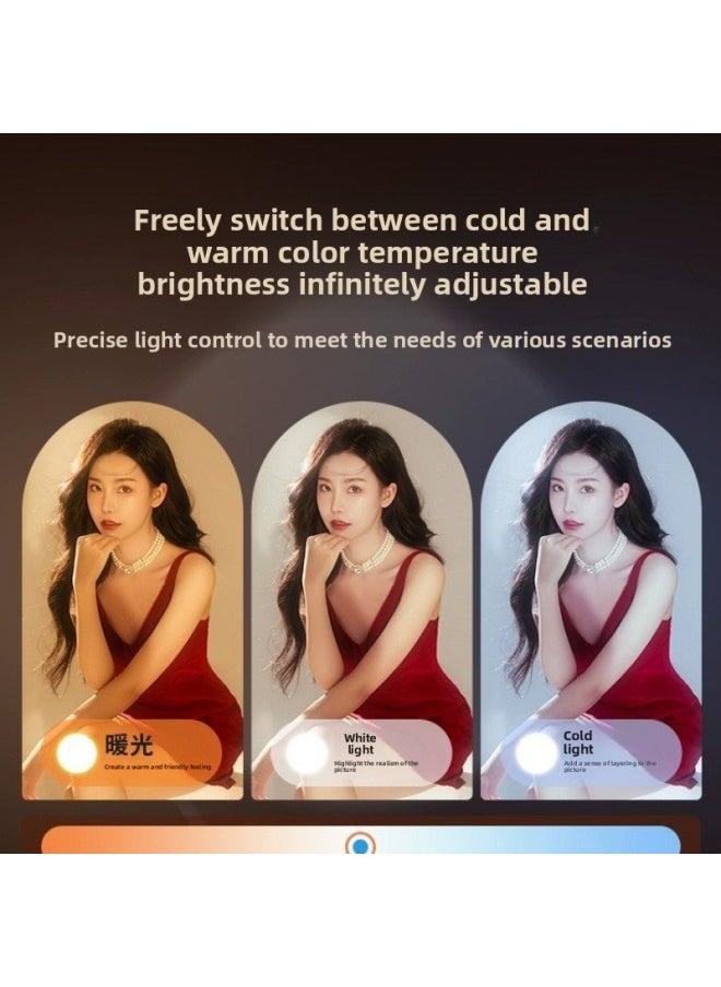 General - Live Fill Light Anchor Dedicated Portable Desktop Double Row Lights Live Room Beauty Soft Light LED Face Lighting Light-Specifications:The Following Is A Fill Light With A Light Stick - Image 1