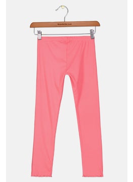 Epic Threads Kids Girl Ribbed Pull On Leggings, Pink  - Image 2