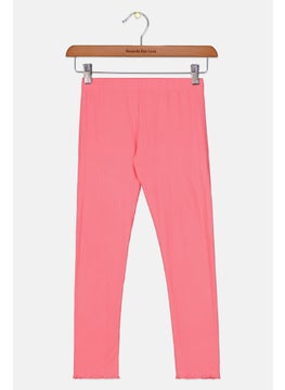 Epic Threads Kids Girl Ribbed Pull On Leggings, Pink  - Image 1