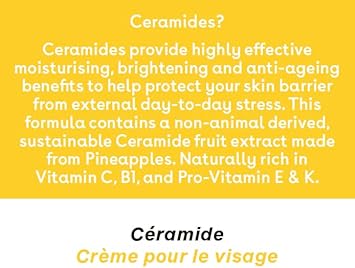 Q+A QA Ceramide Barrier Defence Face Cream a face moisturiser containing Cinamides Pro VitaminE and Squalane to improve skin moisturisation and elasticity 50g - Image 5