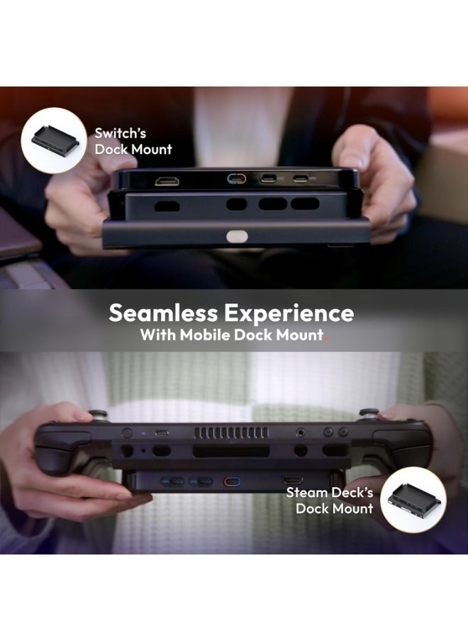 VITURE Pro Mobile Dock, Co-op Stream & Play, Supports 2D/3D Content, Compatible with Switch, Handheld Gaming Consoles, Smartphones, Fire TV, HDMI Devices, for USB-C Display & XR/AR Glasses