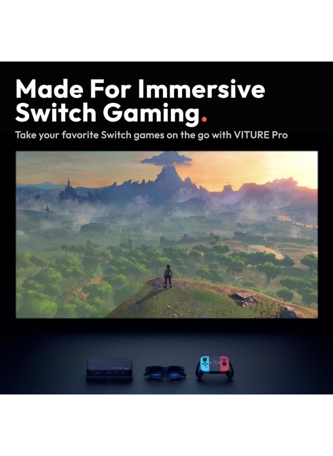 VITURE Pro Mobile Dock, Co-op Stream & Play, Supports 2D/3D Content, Compatible with Switch, Handheld Gaming Consoles, Smartphones, Fire TV, HDMI Devices, for USB-C Display & XR/AR Glasses