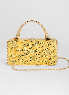 Haute Sauce Solid Interlock Regular Acrylic Clutch Bag For Women  - Image 3