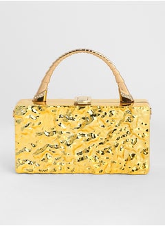 Haute Sauce Solid Interlock Regular Acrylic Clutch Bag For Women  - Image 5