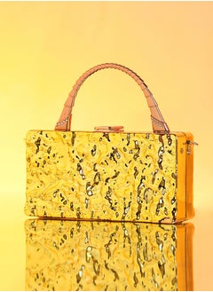 Haute Sauce Solid Interlock Regular Acrylic Clutch Bag For Women  - Image 1