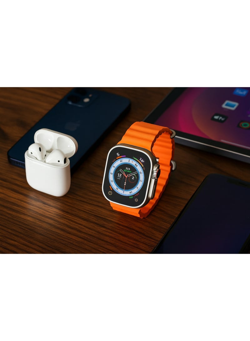 Germany ULTRA 9 Multifunctional Smartwatch Set with TWS i12 Wireless Earbuds (Bluetooth 5.0) - Fitness and Health Tracking, Smart Notifications, High-Quality Stereo Sound - Image 3