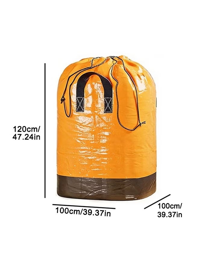 3-Pack Extra Large Moving Bags, Sturdy & Durable Storage Bags with Strong Handles & Drawstring, Waterproof & Dust Clothes Storage Bags proof for Clothes, Bedding & Home Organization - Image 2