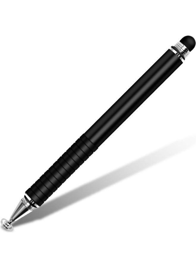 Portable Universal Double-head Stylus Touch Screen Pen black