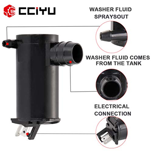 CCIYU Windshield Washer Pump Motor Replacement fit for 1994-2007 For Honda For Accord 1988-2004 For Honda Civic 2003-2011 For Honda Element 2000-2005 For Honda Odyssey 2003-2004 For Honda Pilot 89001132 - Image 5