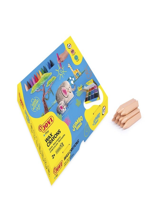 Jovi - Bulk Jumbo Easy Grip Crayons, Class pack with 300 Wax Caryons in 12 Colors, Super Resistant, Triangular Shape, Non-Toxic, School Supplies for Teachers - Image 5