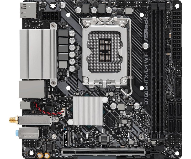 ASRock B760M-ITX/D4 WiFi يدعم معالجات إنتل® كور™ من الجيل 13 و 12 (LGA1700) - Image 3