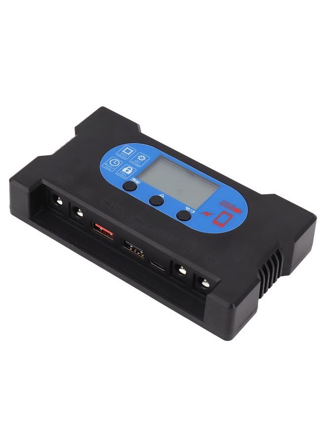 5V Solar Charge Controller Solar Panel Charge Controller with Fast Charging Dual USB Type C Port 20A