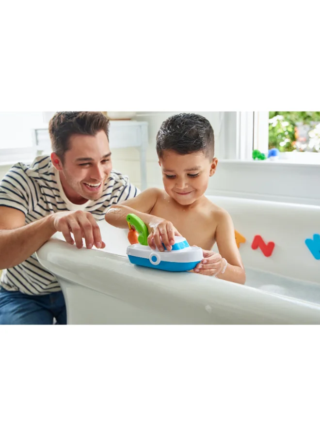 مونشكين Munchkin Deep Sea Fishin’™ Bath Boat 24M+ Magnetic Fishing Bath Toy with Floating Fish & Water Play Game